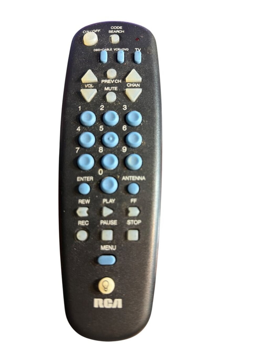 RCA Universal Remote Control Code Search Function 3 Device Black RCU300T Tested
